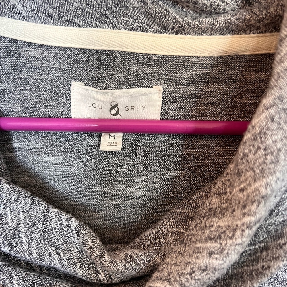 Lou & Grey Charcoal Cowl Neck Sweater - Picture 2 of 3